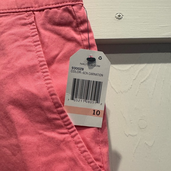 Nautica Pink Cotton Shorts - NWT - Size 10 - Picture 2 of 3
